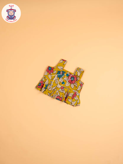 Mustard - Floral Printed Kalamkari Co-ords Sets
