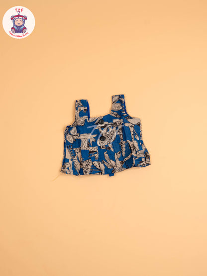 Blue - Floral Printed Kalamkari Co-ords Sets