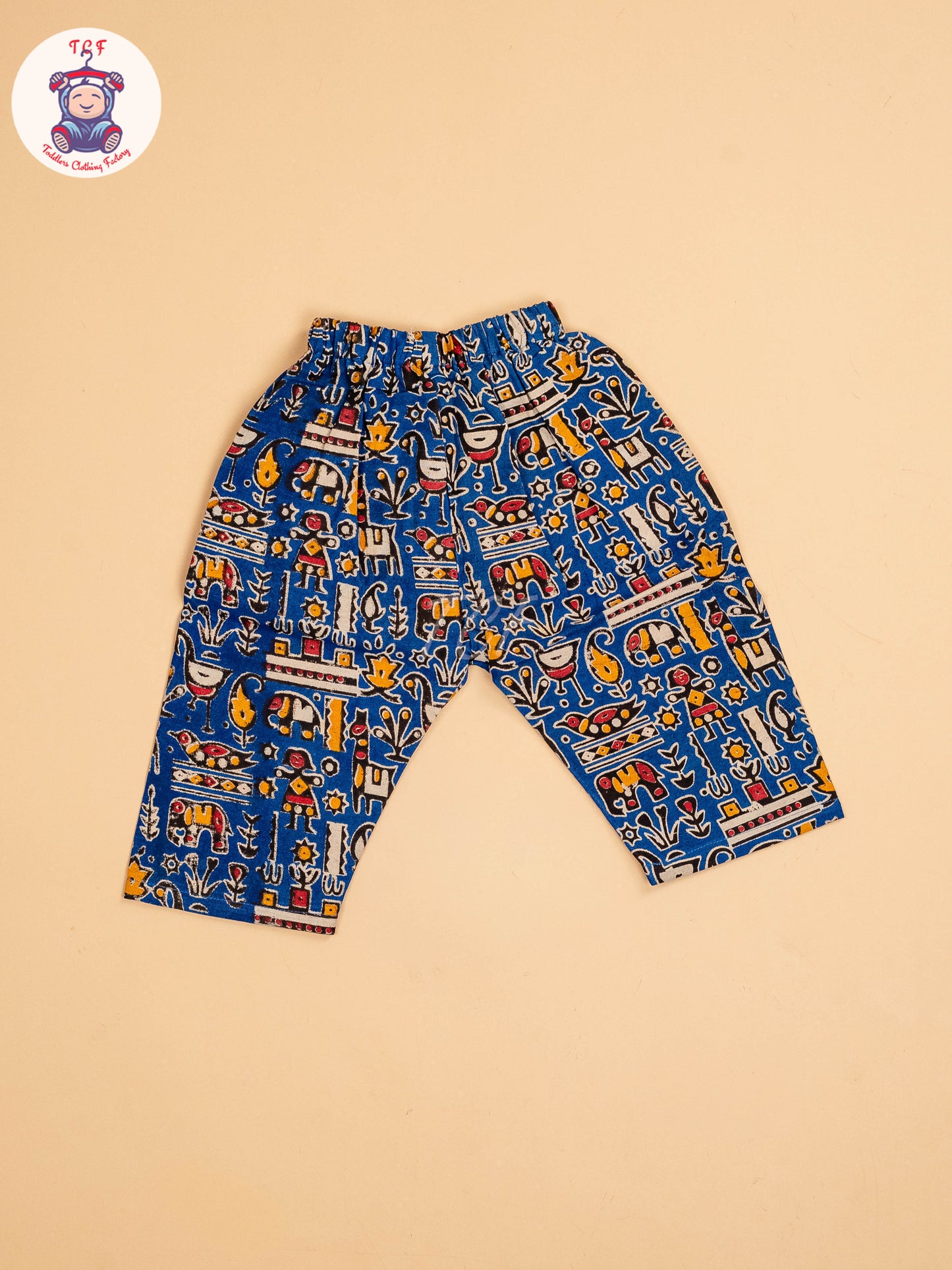 Blue - Girls Readymade Printed Kalamakari Sets