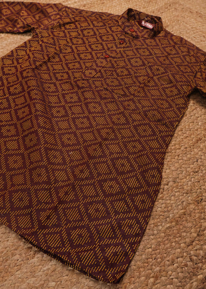 Brown - Boys Readymade Kurtas