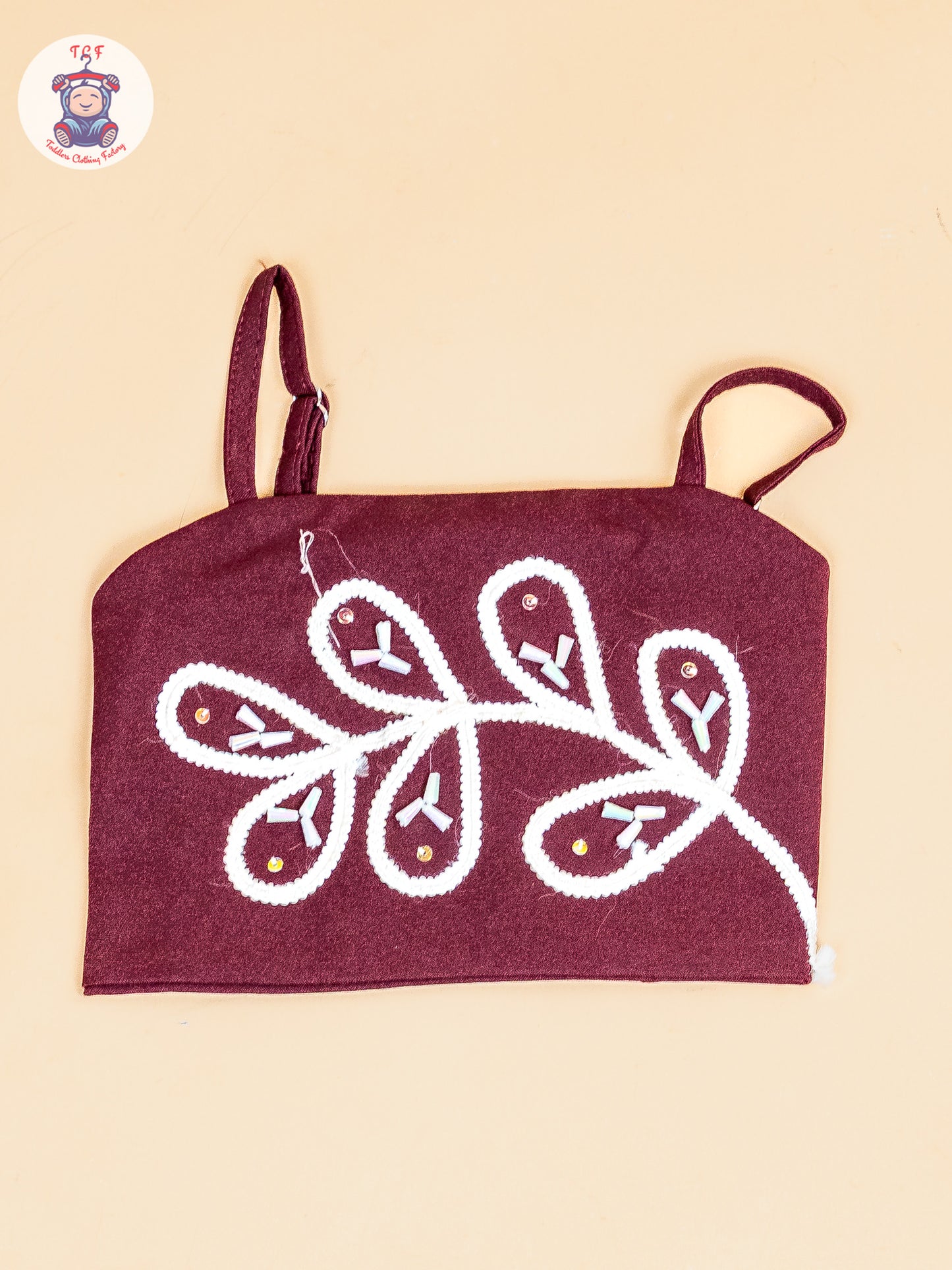 Maroon - Girls Embroidered Pant & Top