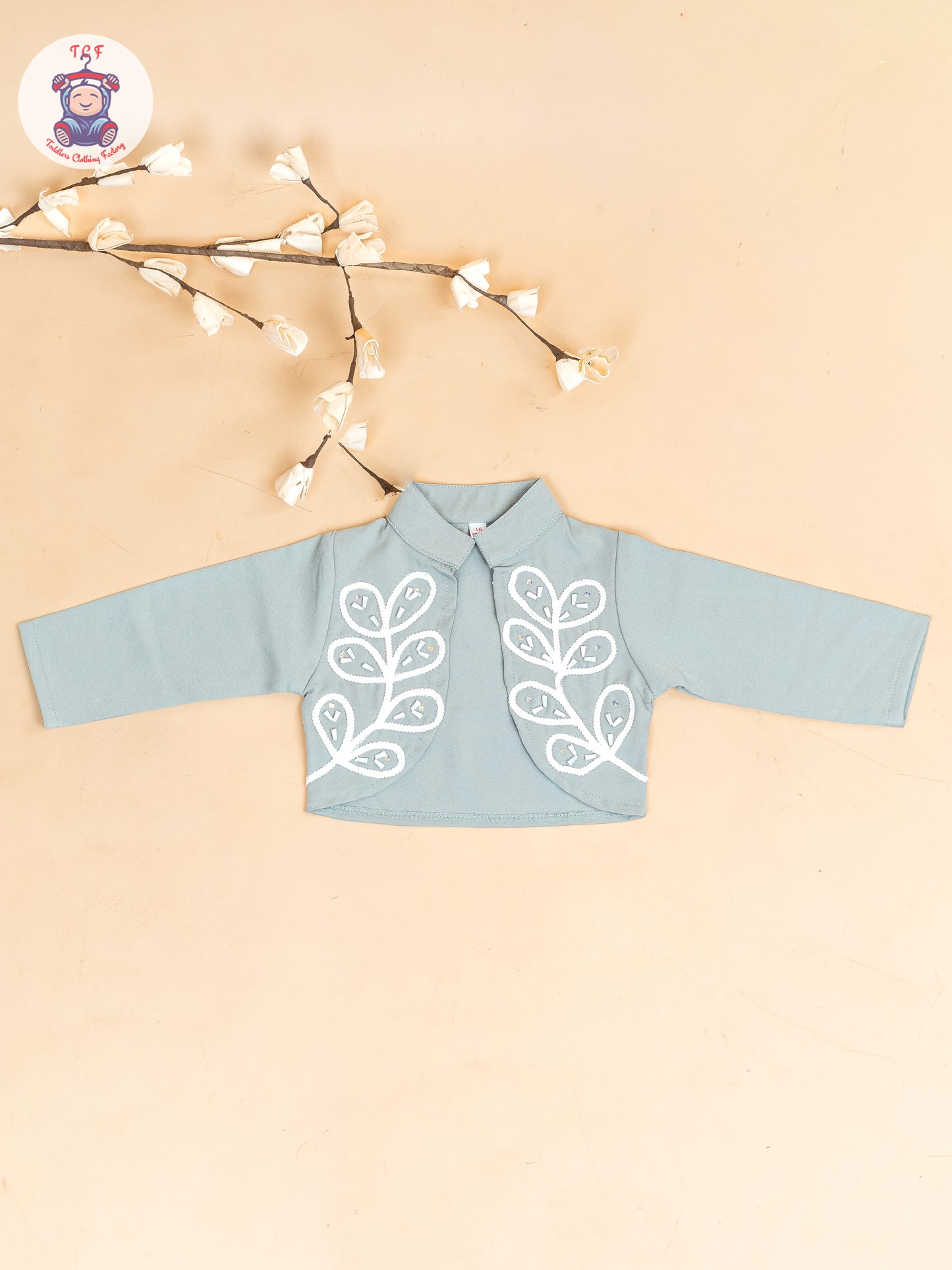 Light Green - Girls Embroidered Pant & Top