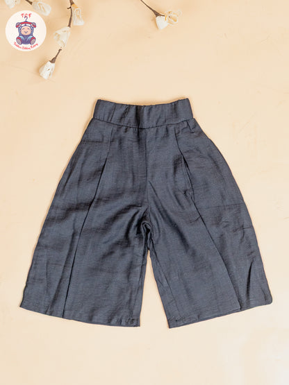 Black - Girls Cotton Thread Embrodiery Work Co-ords Sets