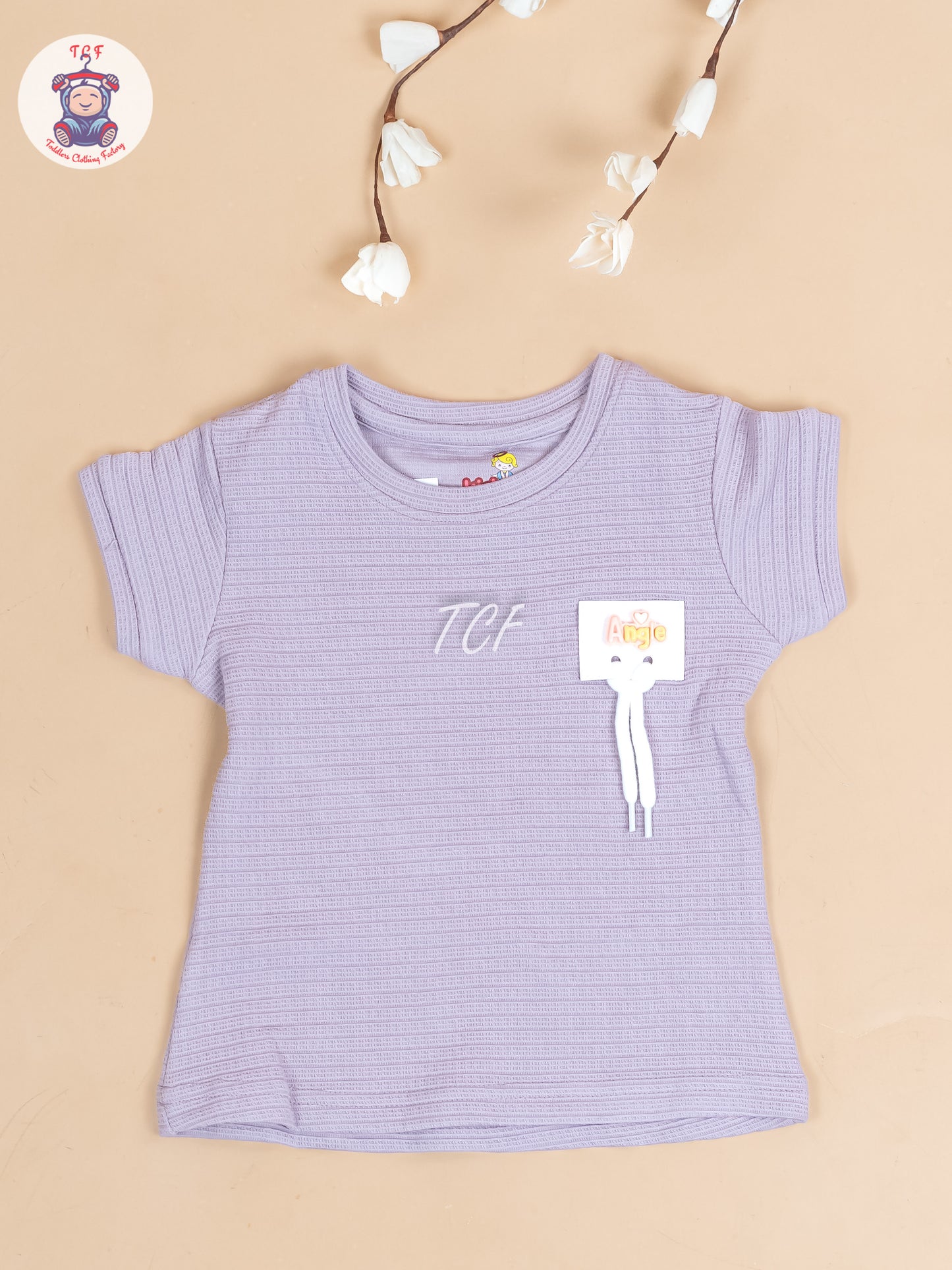 Lavender - Girls Strechable T- Shirts