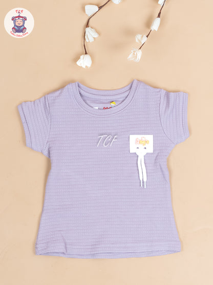 Lavender - Girls Strechable T- Shirts