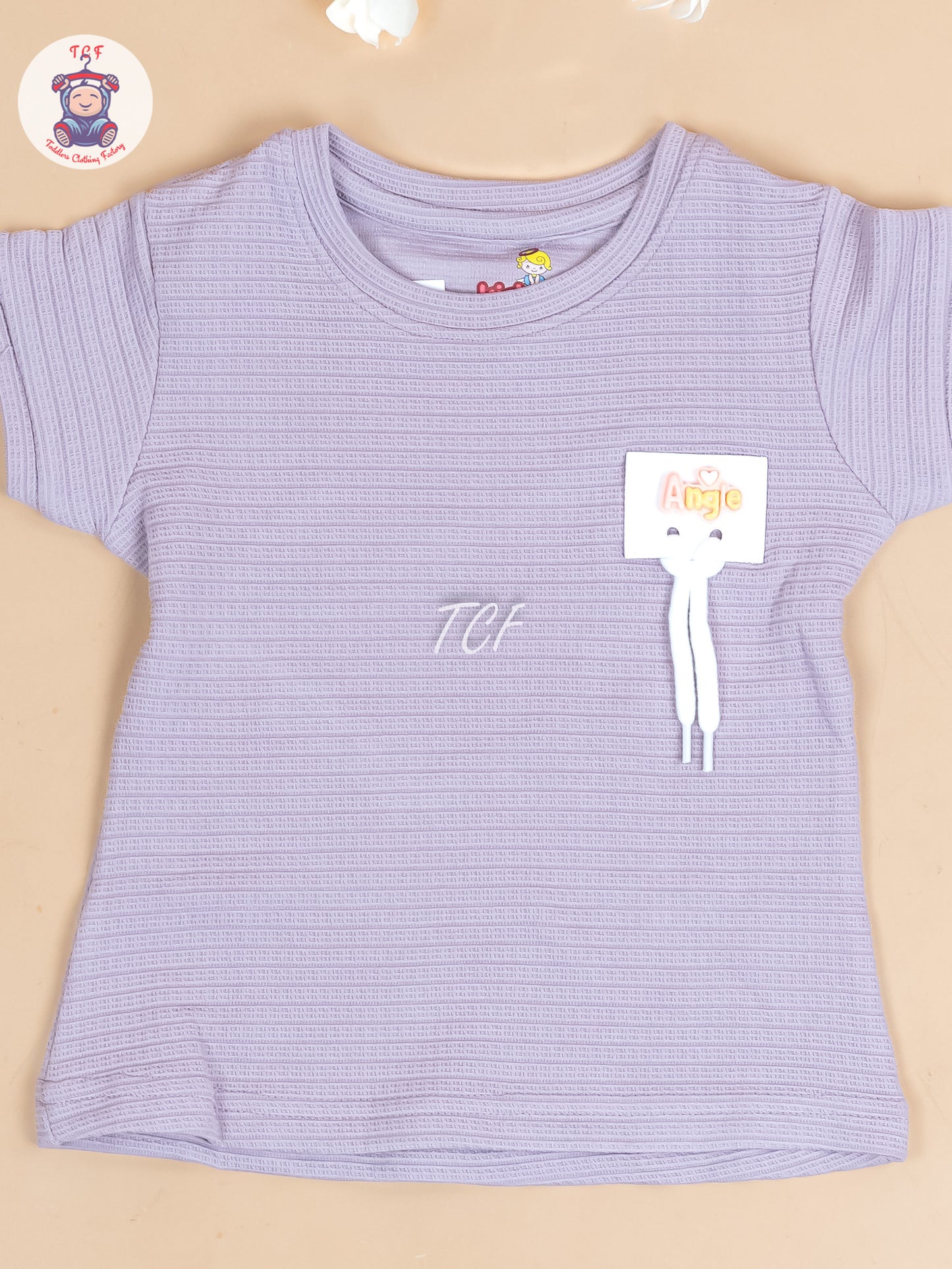 Lavender - Girls Strechable T- Shirts