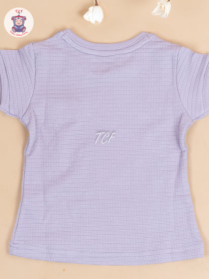 Lavender - Girls Strechable T- Shirts