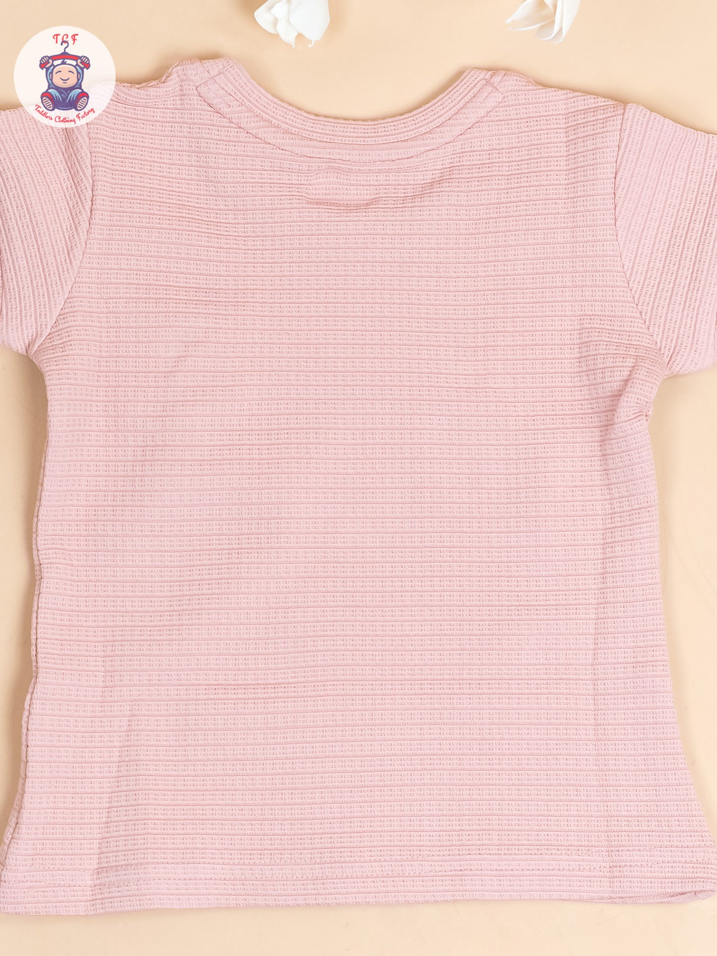 Peach - Girls Strechable T- Shirts