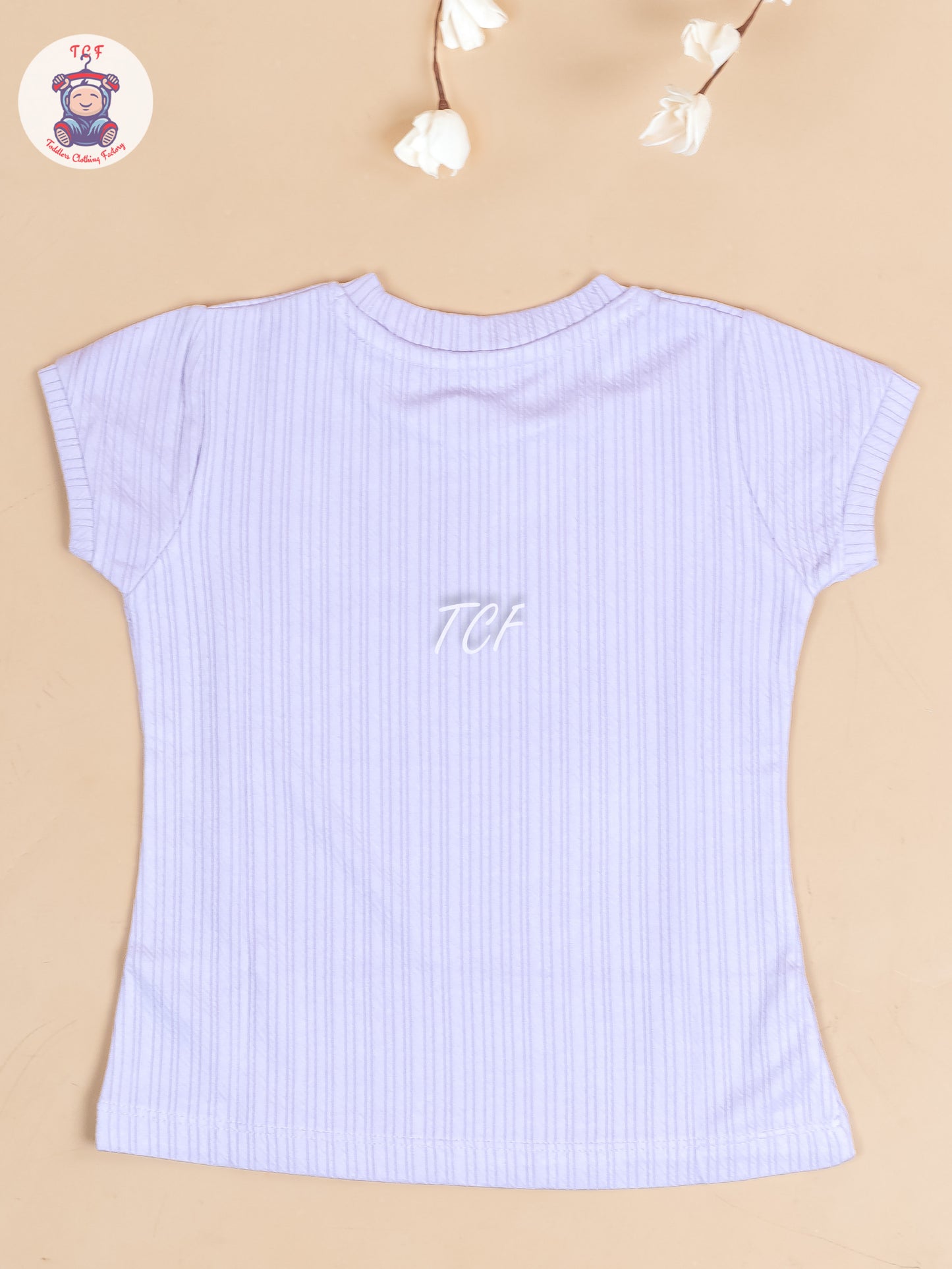 Purple - Girls Strechable T- Shirts