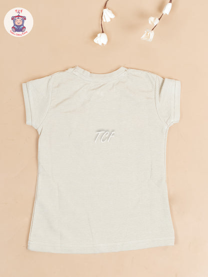 Cream - Girls Strechable T- Shirts
