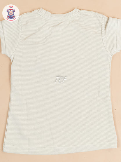 Cream - Girls Strechable T- Shirts