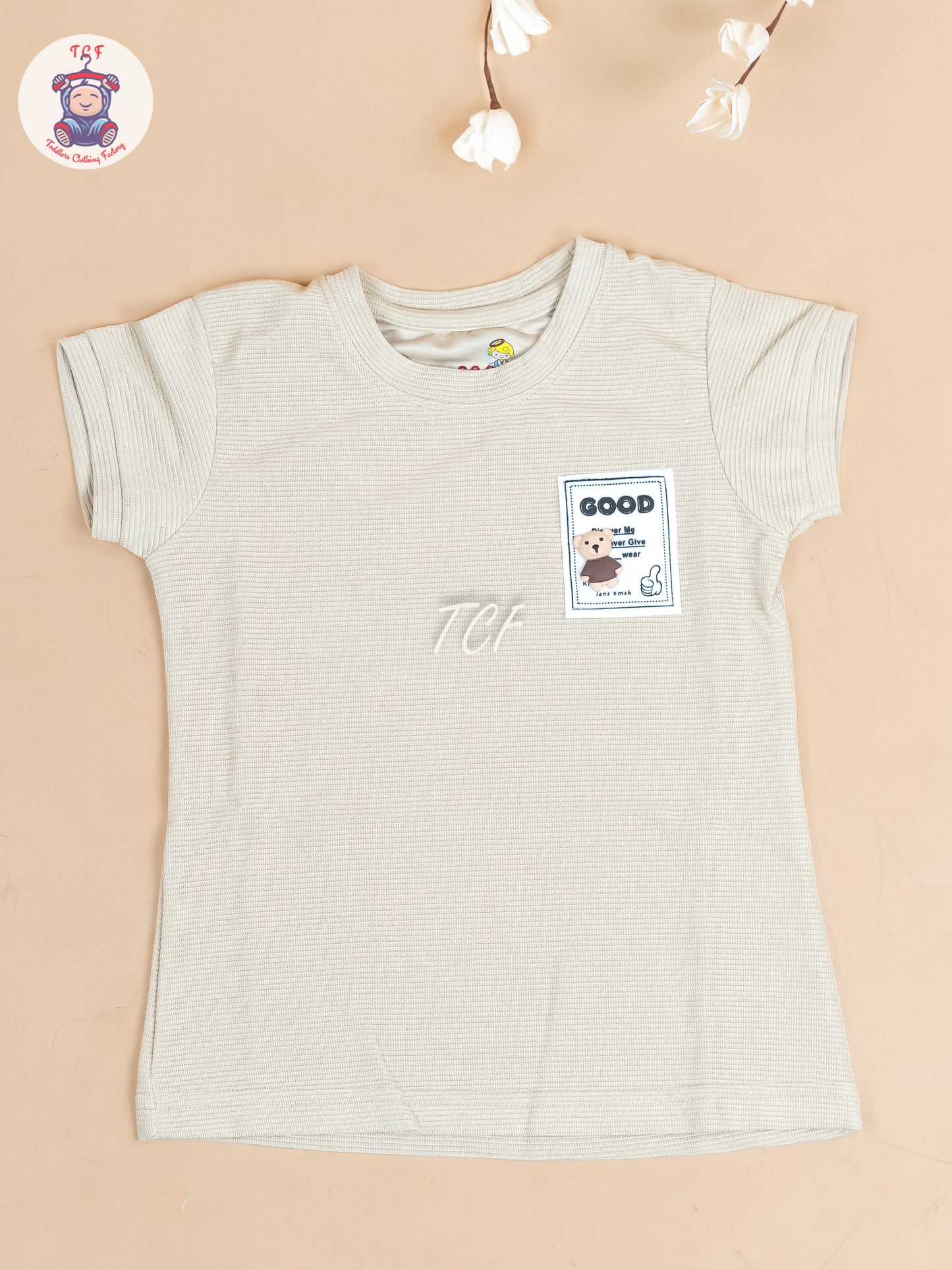 Cream - Girls Strechable T- Shirts