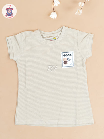 Cream - Girls Strechable T- Shirts