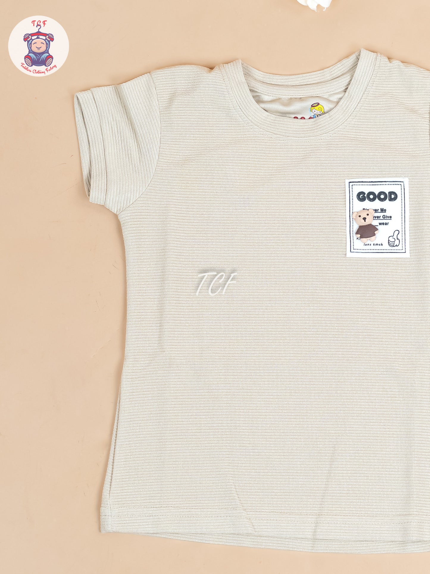 Cream - Girls Strechable T- Shirts