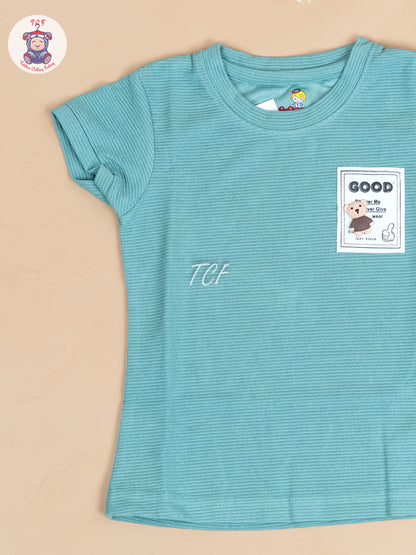 Light Green - Girls Strechable T- Shirts