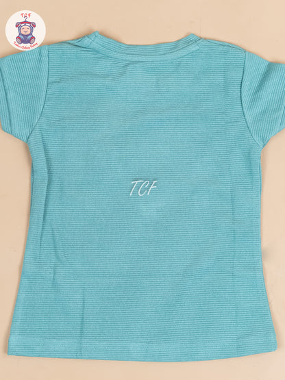 Light Green - Girls Strechable T- Shirts