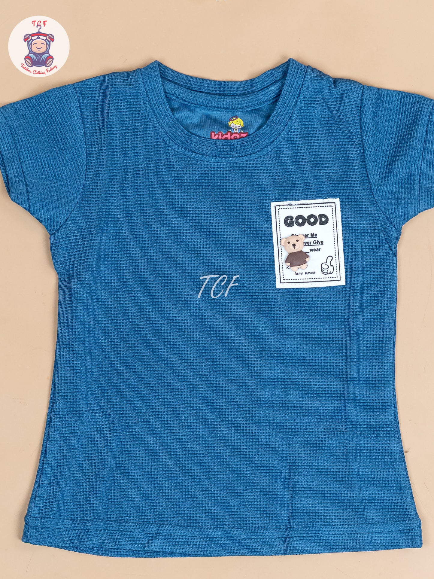 Blue - Girls Strechable T- Shirts
