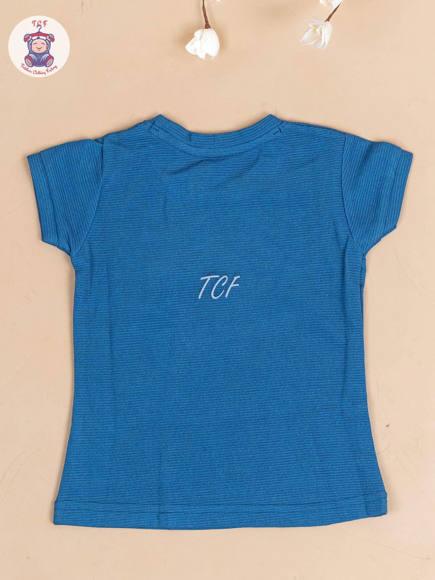 Blue - Girls Strechable T- Shirts