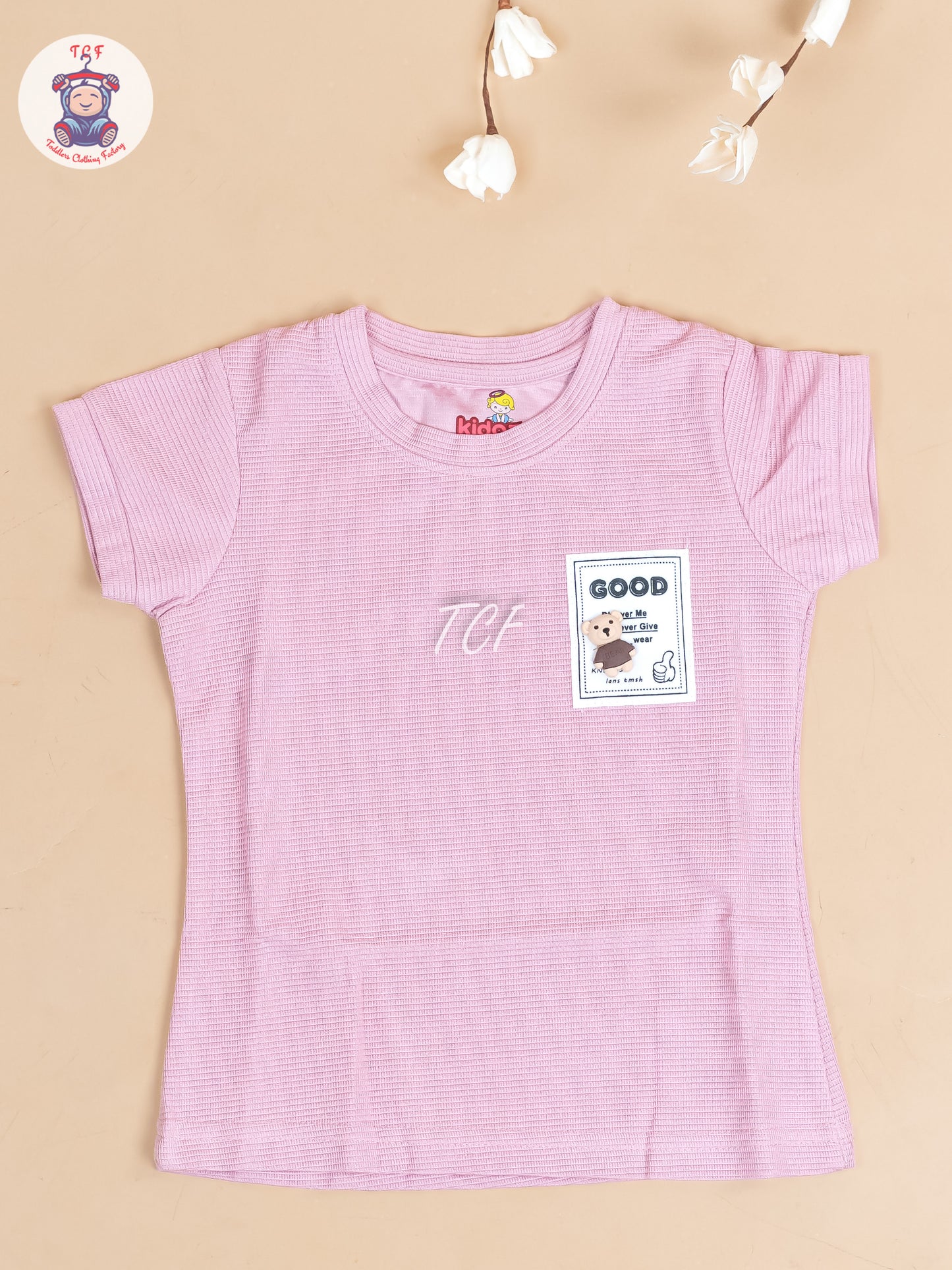 Onion Pink - Girls Strechable T- Shirts