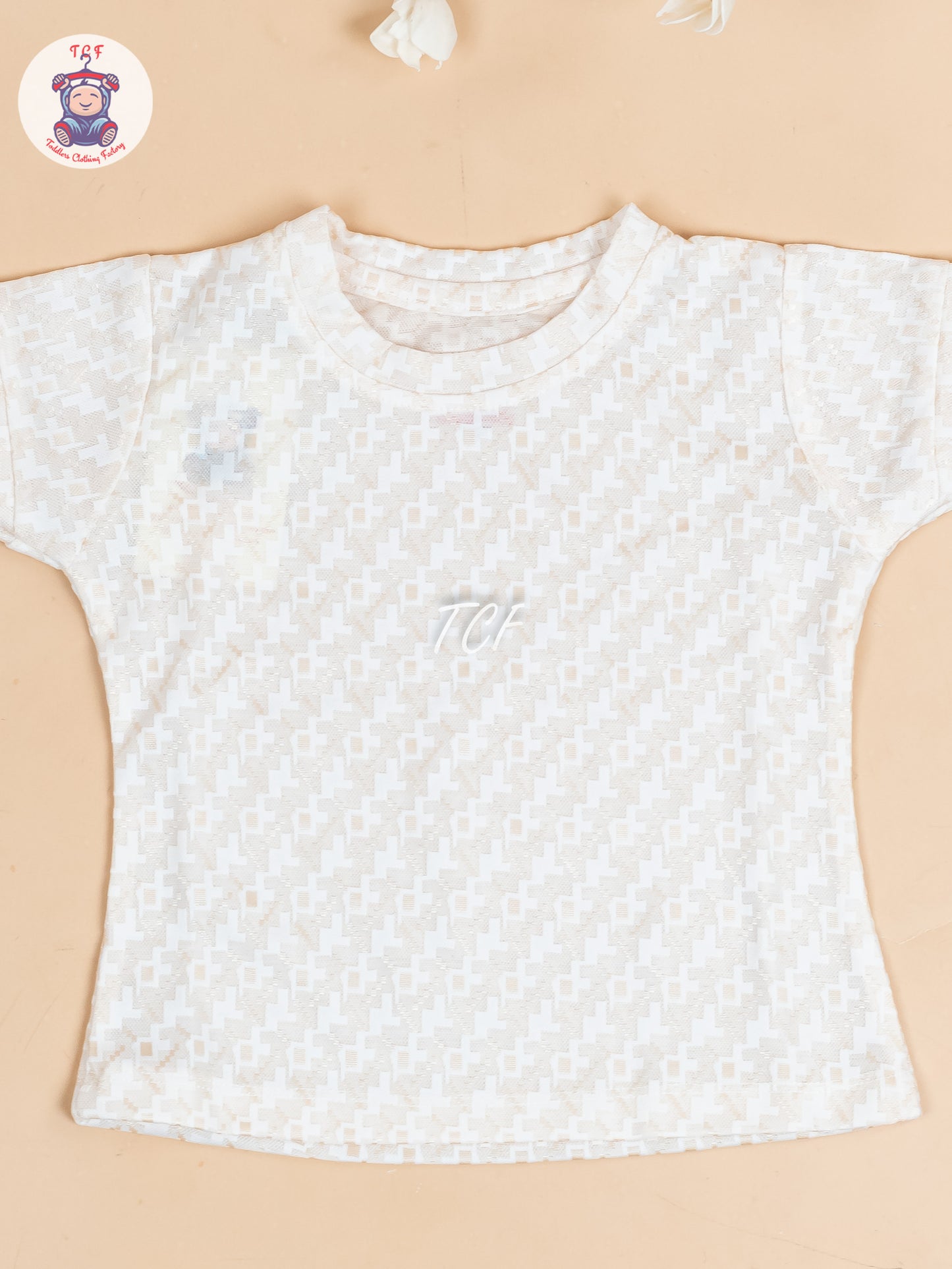 Cream - Girls Strechable T- Shirts