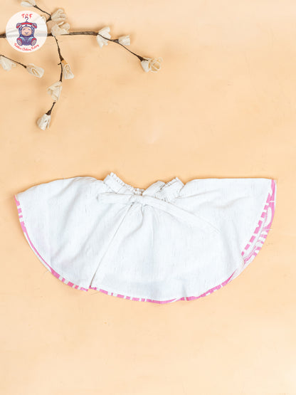 Rose Pink - Girls Crop Top & Skirt With Zip Bag