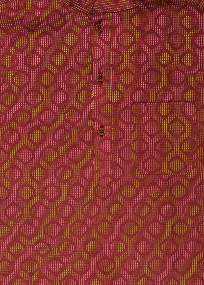 Coffee Brown - Boys Readymade Kurtas