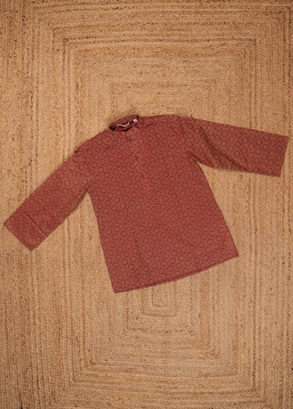Coffee Brown - Boys Readymade Kurtas