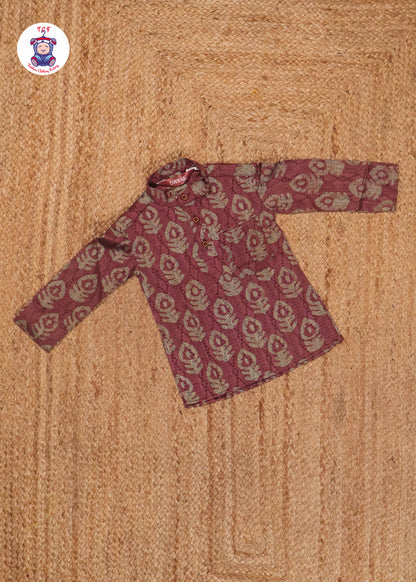 Magenta & Beige - Kurta