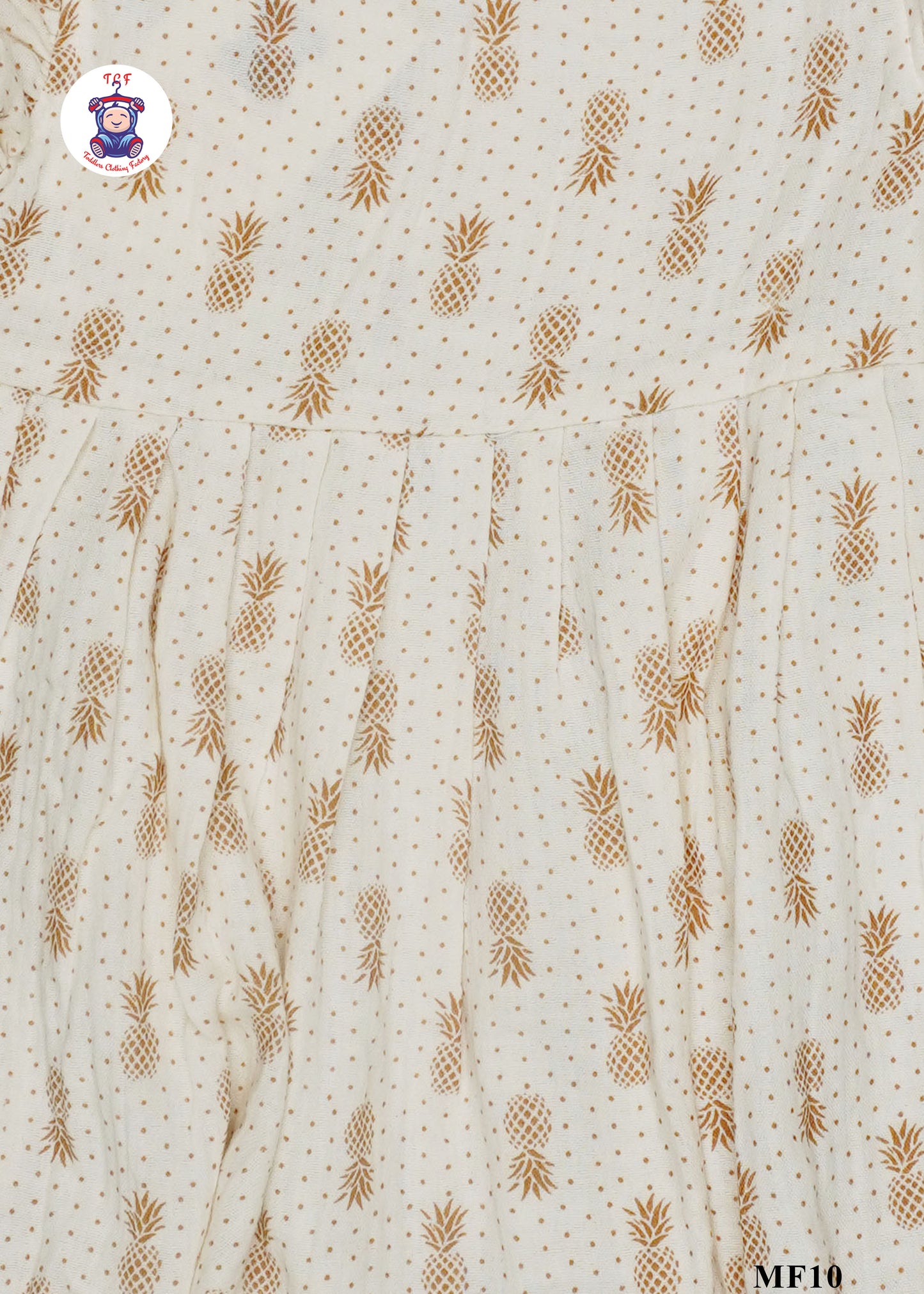 Brown -  Girls Readymade Muslin Frocks
