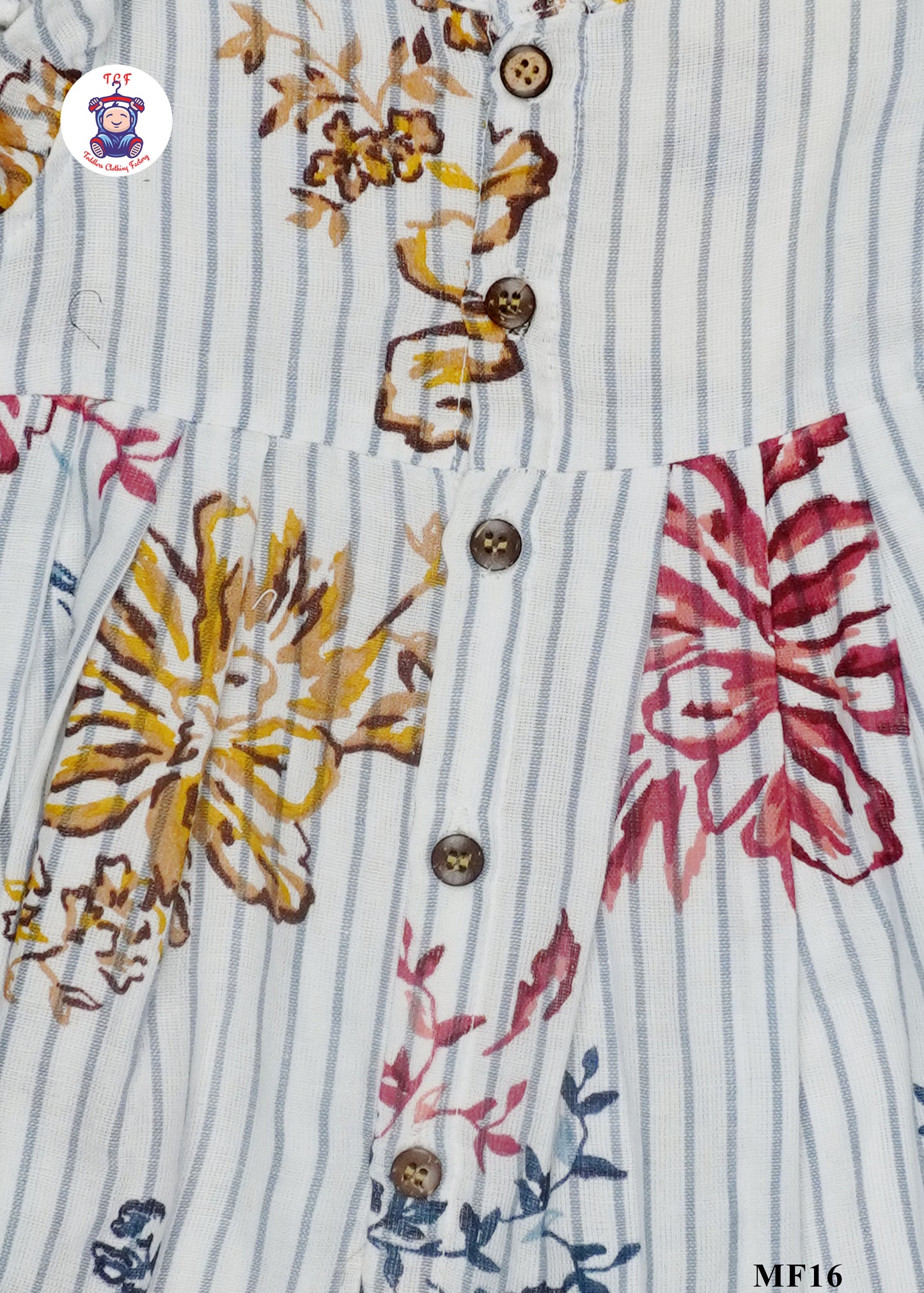 Stripe - Girls Readymade Muslin Frocks