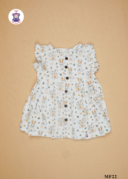 Bunny - Girls Readymade Muslin Frocks