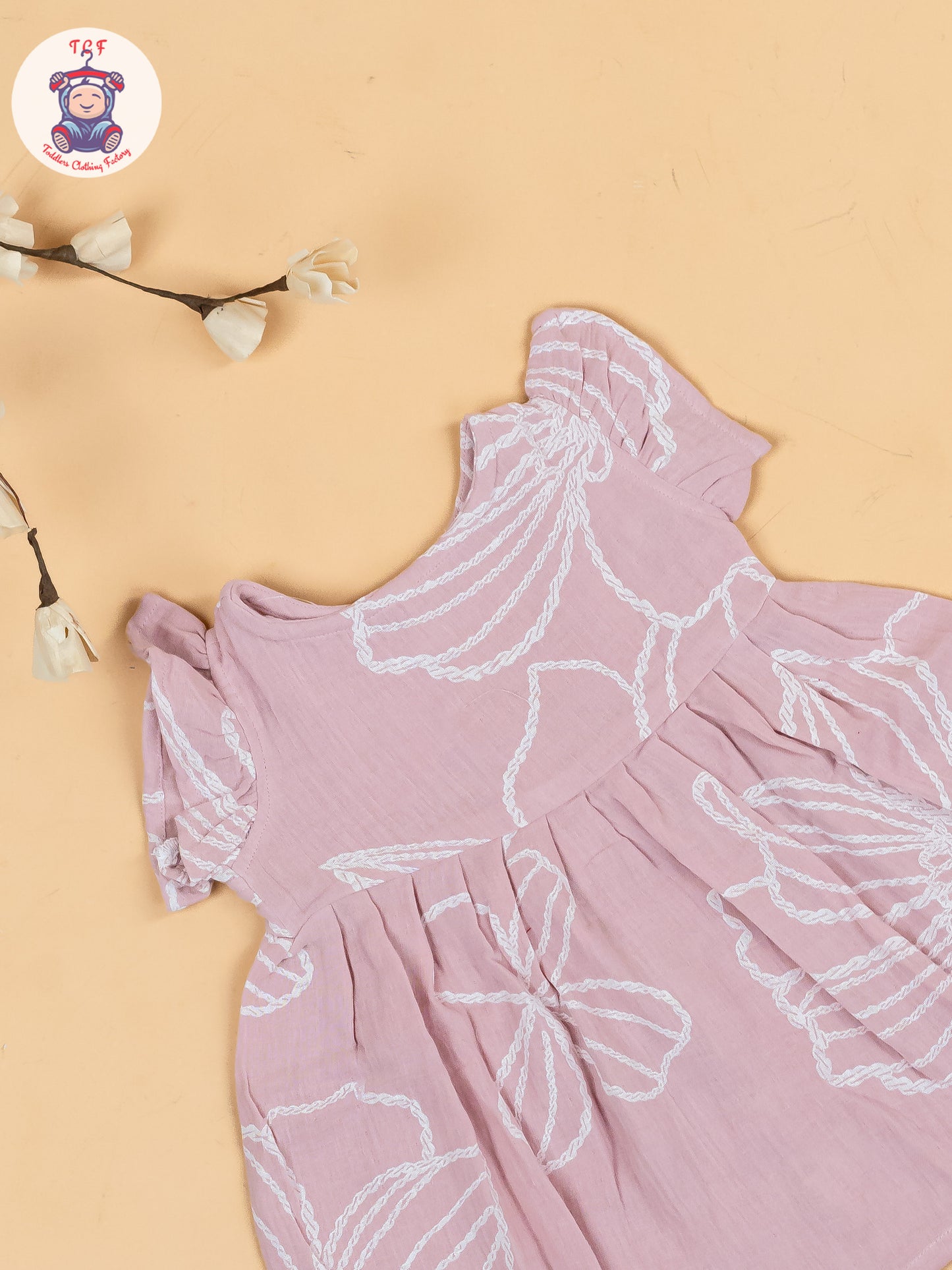 Light Lavender - Girls Muslin Frocks