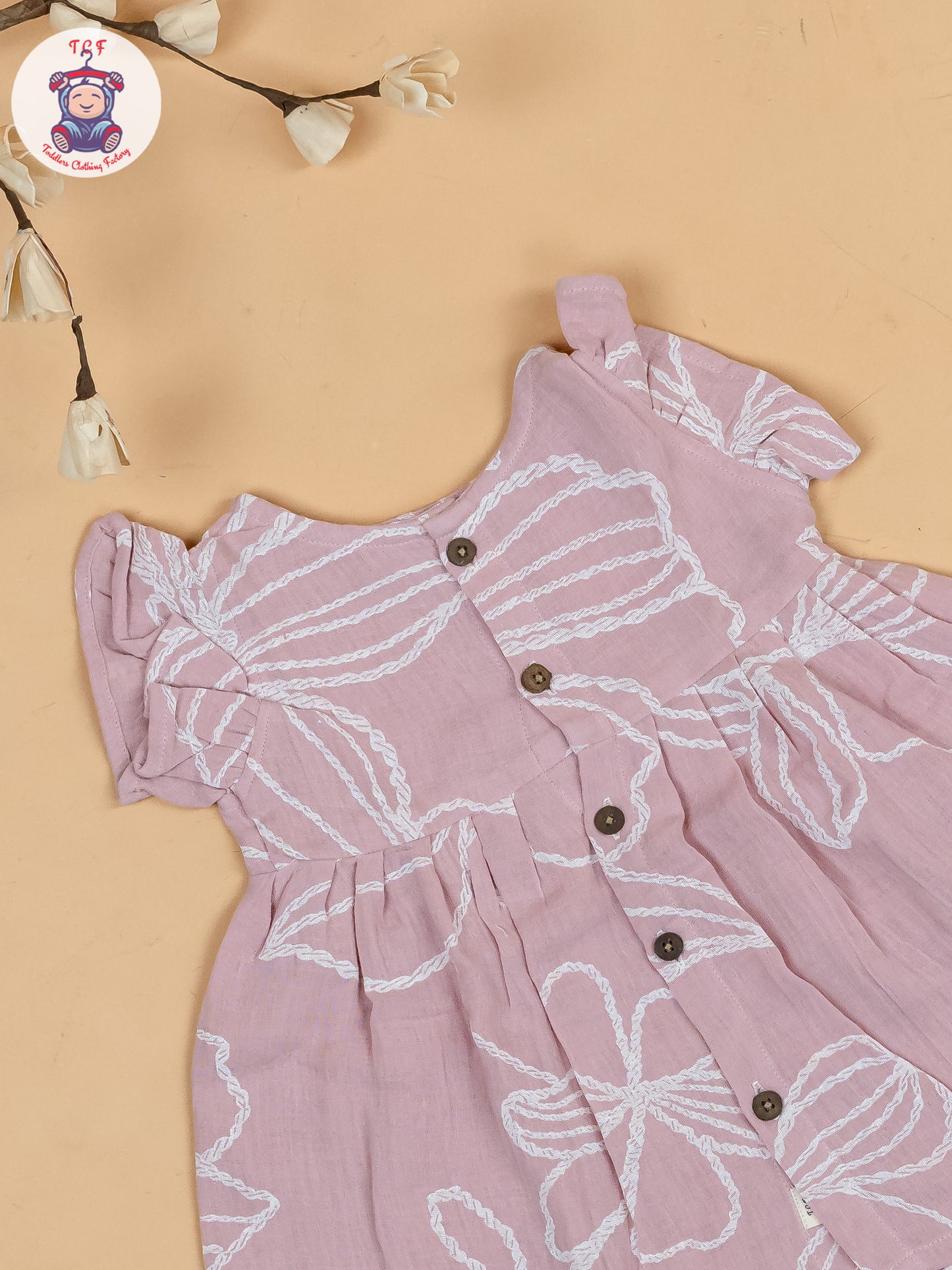 Light Lavender - Girls Muslin Frocks