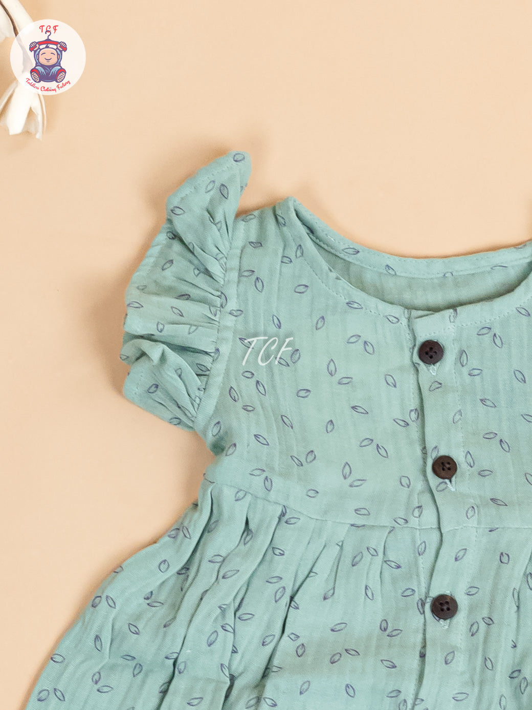 Light Green - Girls Muslin Frocks