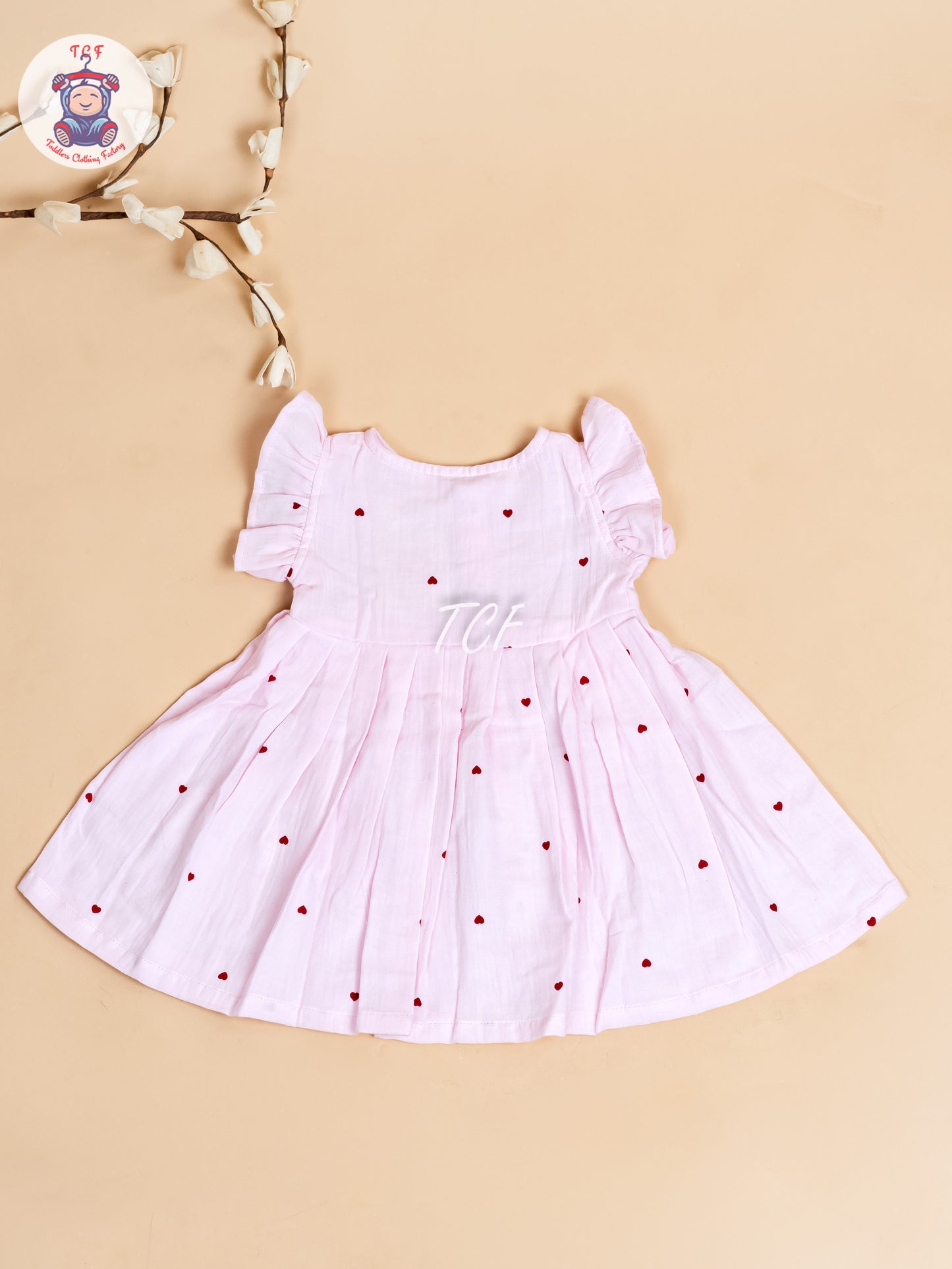 Pink - Girls Muslin Frocks