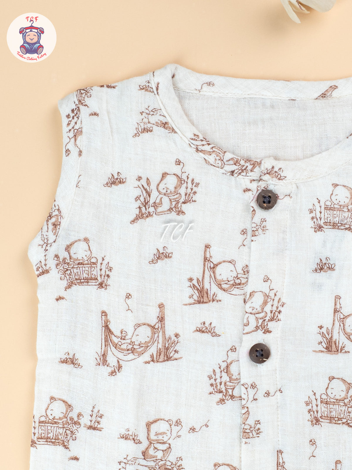 Cream - Unisex Muslin Jabla
