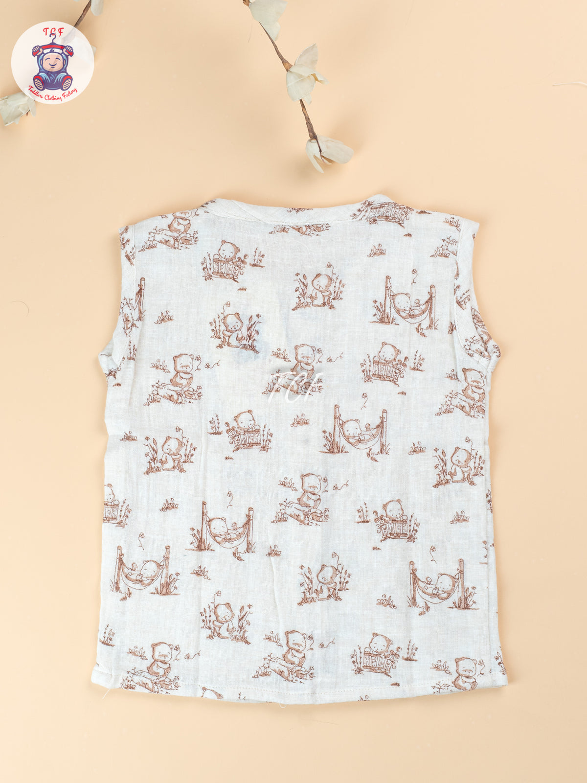 Cream - Unisex Muslin Jabla
