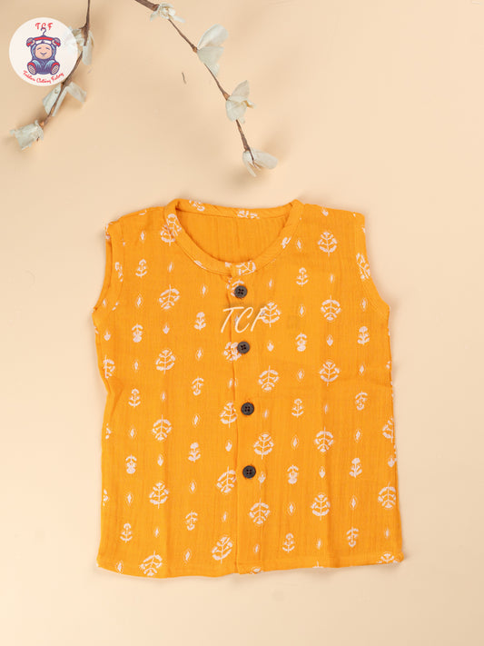 Orange - Unisex Muslin Jabla