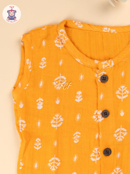 Orange - Unisex Muslin Jabla