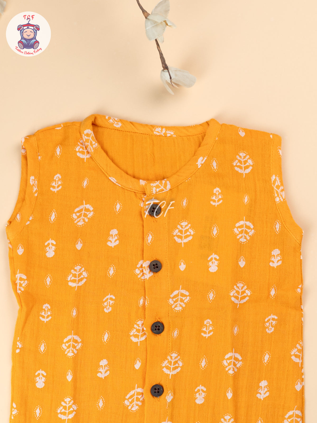 Orange - Unisex Muslin Jabla