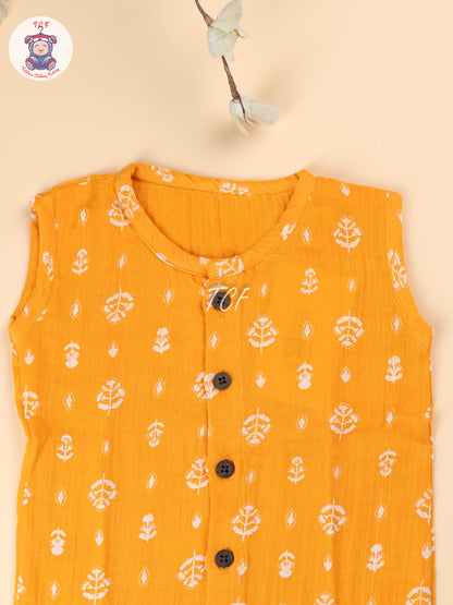 Orange - Unisex Muslin Jabla