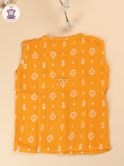 Orange - Unisex Muslin Jabla
