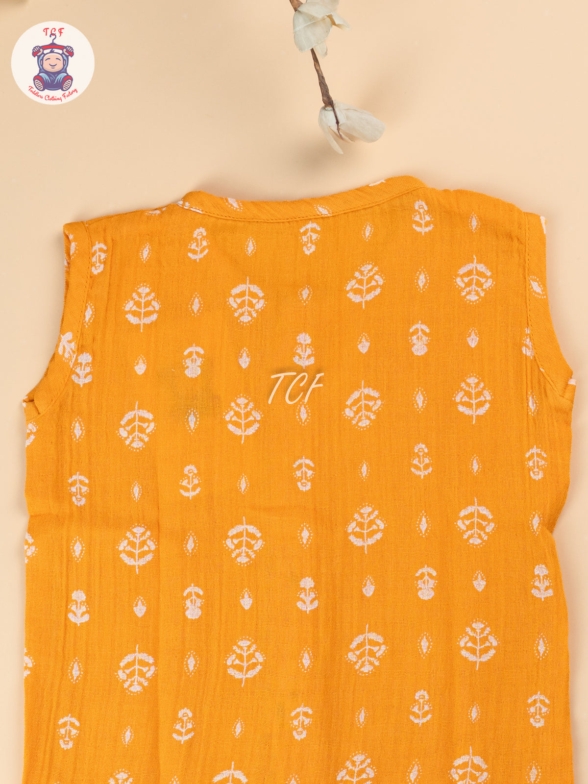 Orange - Unisex Muslin Jabla