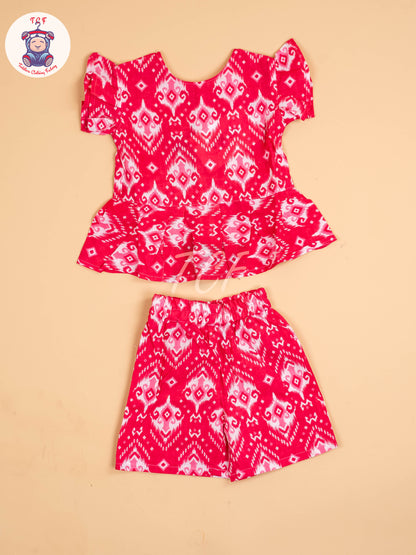 Pink & White - Girls Readymade Co-ords Sets