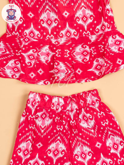 Pink & White - Girls Readymade Co-ords Sets