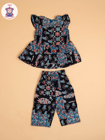 Black & Blue - Girls Readymade Co-ords Sets