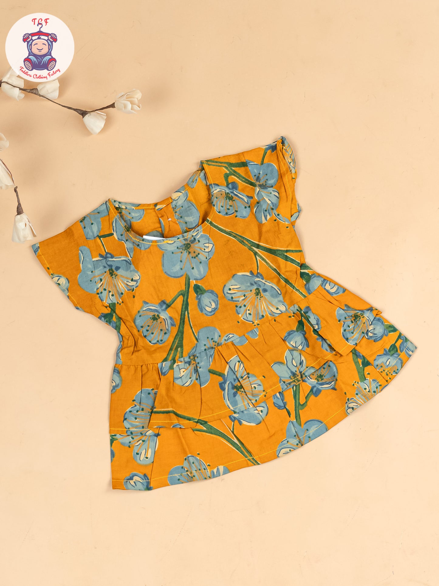 Mustard - Girls Floral Printed Co-ords Sets