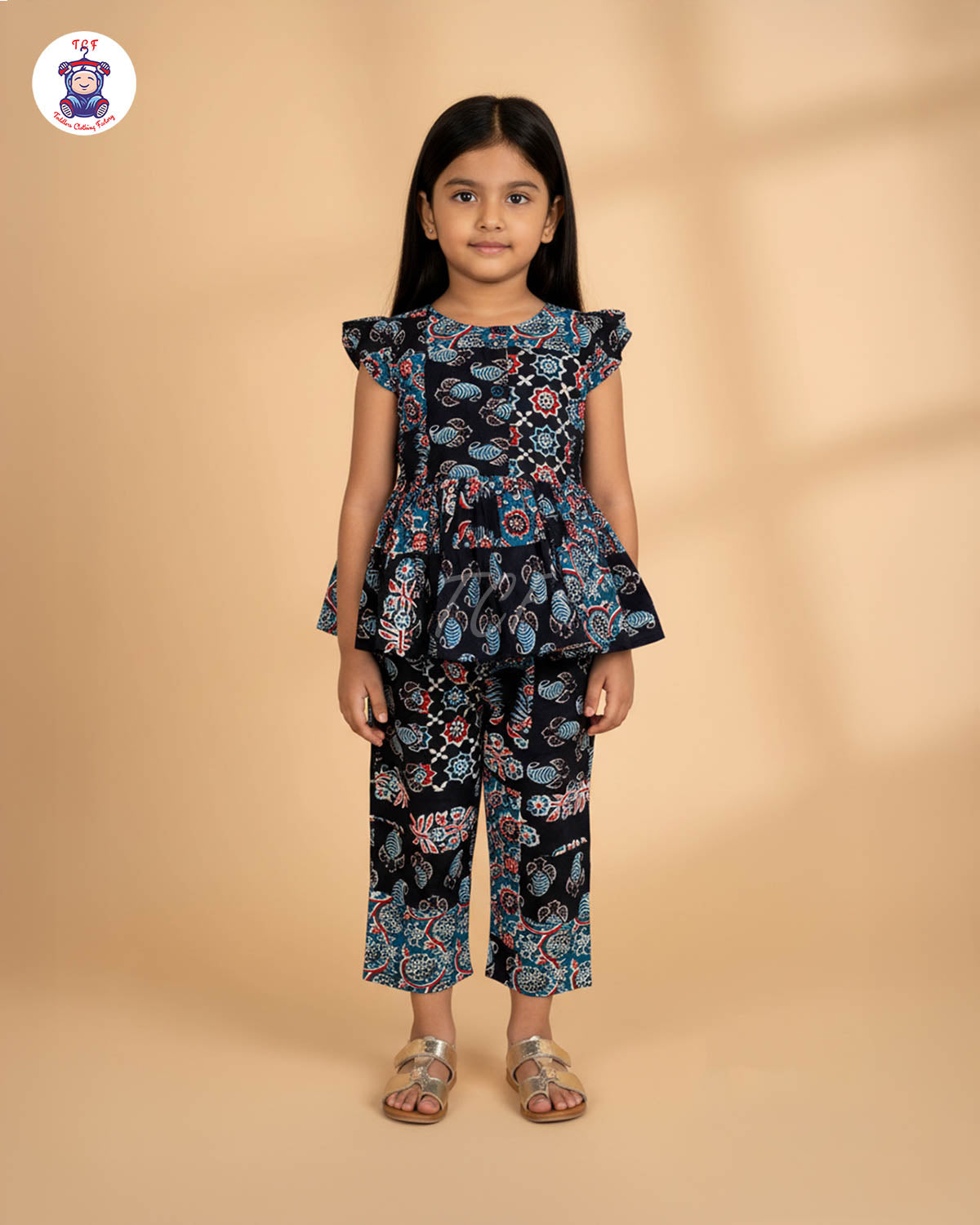 Black & Blue - Girls Readymade Co-ords Sets