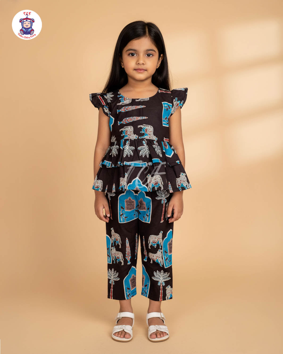 Black & Blue - Girls Readymade Co-ords Sets