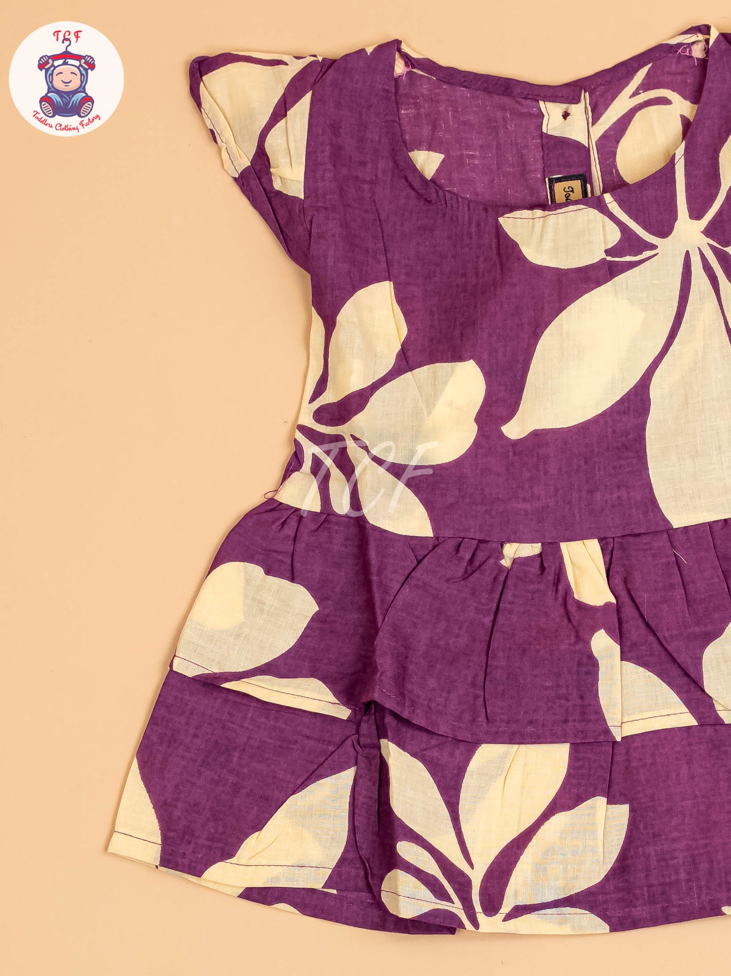 Violet & Beige - Girls Readymade Co-ords Sets